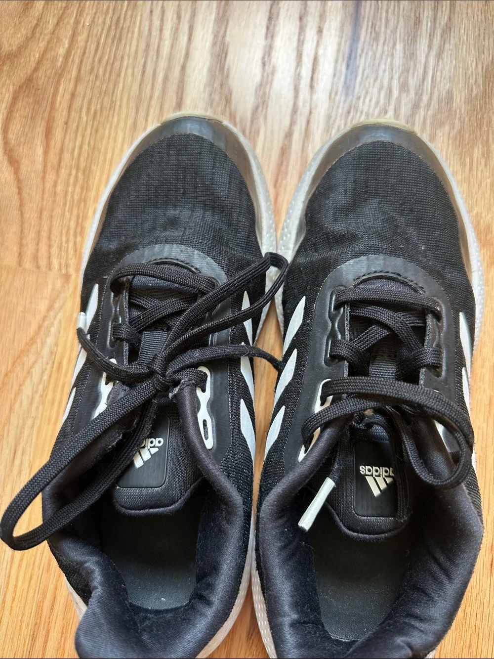 adidas Kids Black and White Bounce Sneakers
